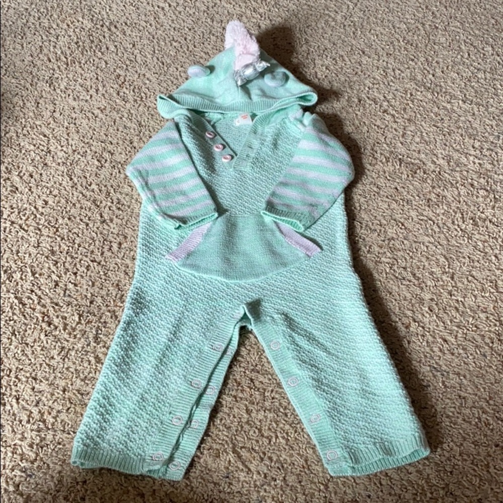 Hooded unicorn jumper